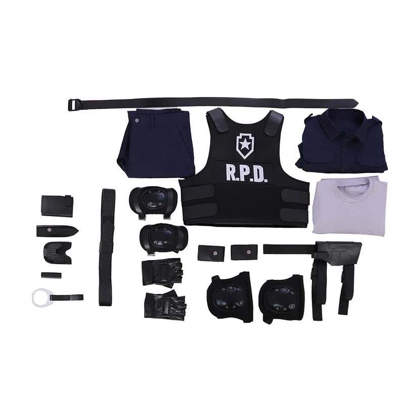 Resident Evil 2 Leon Scott Kennedy Game Cosplay Costume