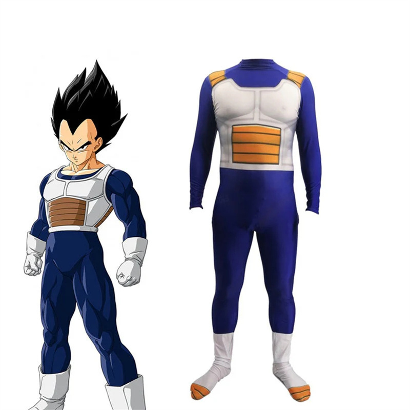 Anime Dragon Ball Vegeta IV Combat Suit Cosplay Costume