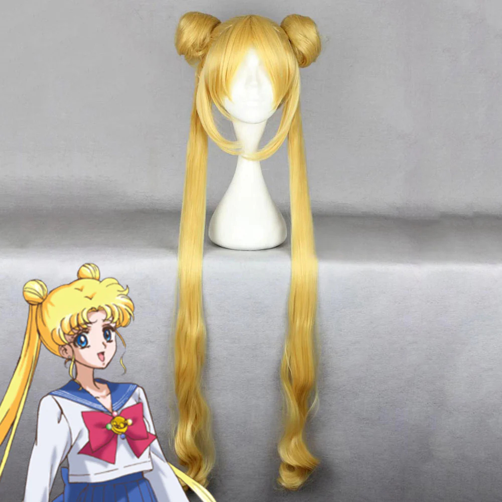 Sailor Moon Tsukino Usagi Golden Cosplay Wig