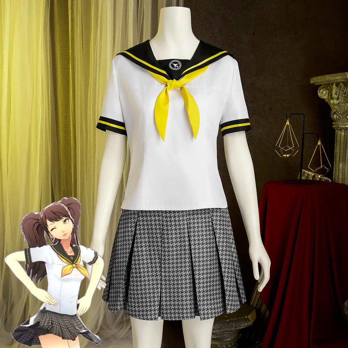 Persona 4 Yasogami High School Summer Uniform Rise Kujikawa Cosplay Costume