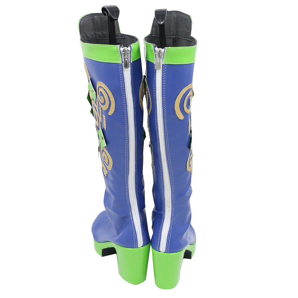 Jojo'S Bizarre Adventure：Stone Ocean Cujoh Jolyne Blue Shoes Cosplay Boots