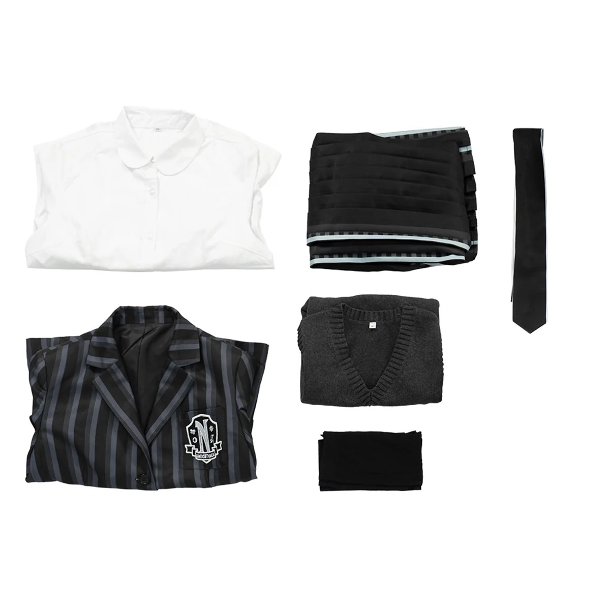 The Addams Family 2022 Wednesday Wednesday Addams School Uniform Cosplay Costume