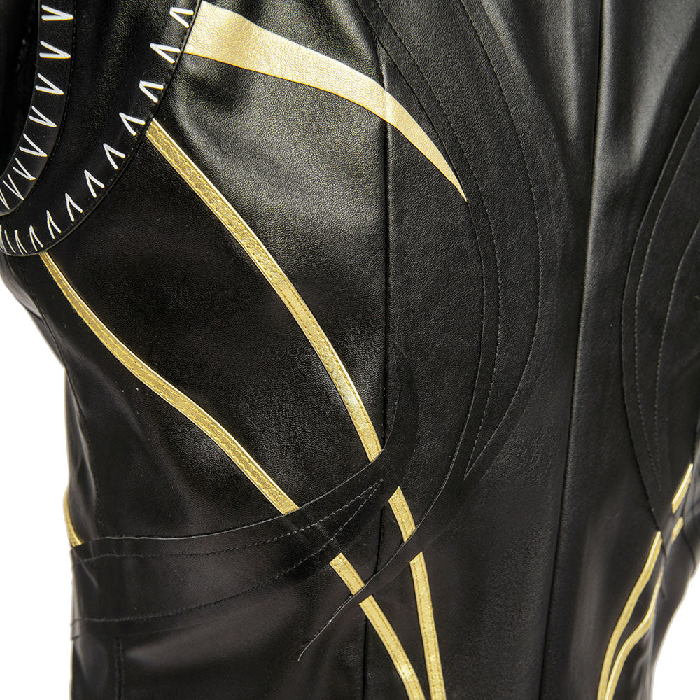 Game Baldur's Gate 3 Shadowheart Camp Cosplay Costume Women Sexy Leather Deep