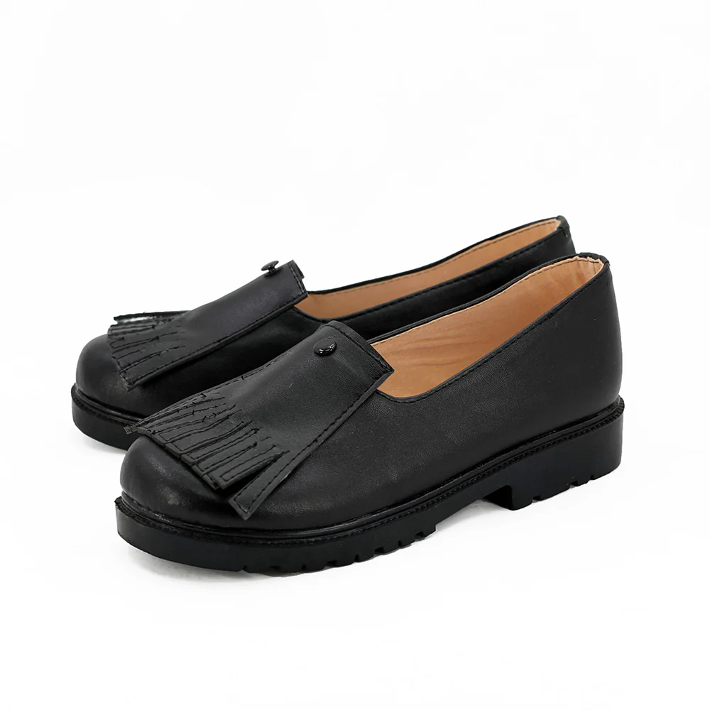 Persona 5 Noir Haru Okumura Black Cosplay Shoes