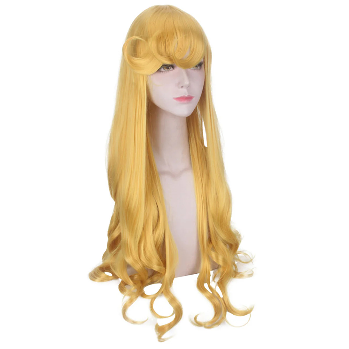 Sleeping Beauty Aurora Princess Long Wavy Blonde Style Cosplay Wig