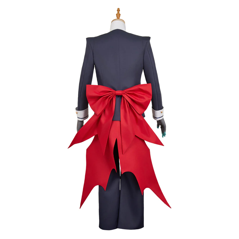 Hazbin Hotel Season 2 Vox Cafe Lounge Black Bulter Outfit Men Halloween Carnival Party Cosplay Costume