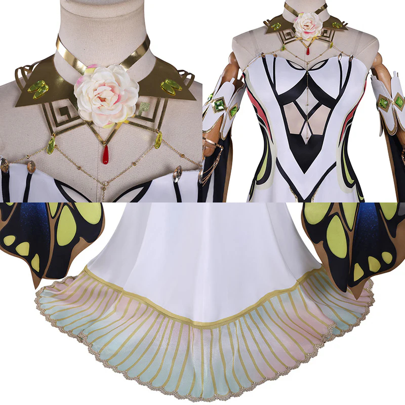 Code Geass: C.C. CC Butterfly Gown Cosplay Costume