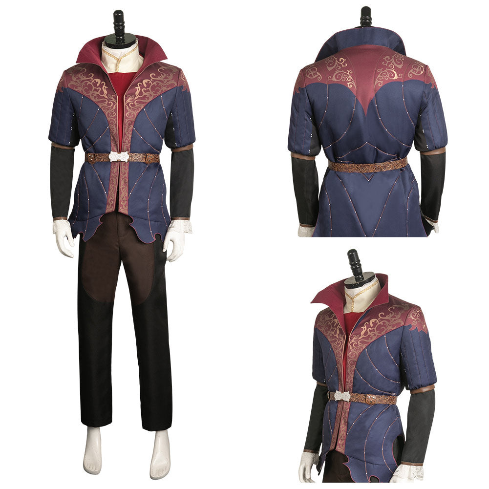 BG Astarion Printed Outfits Wig Full Set Halloween Carnival Cosplay Costume 