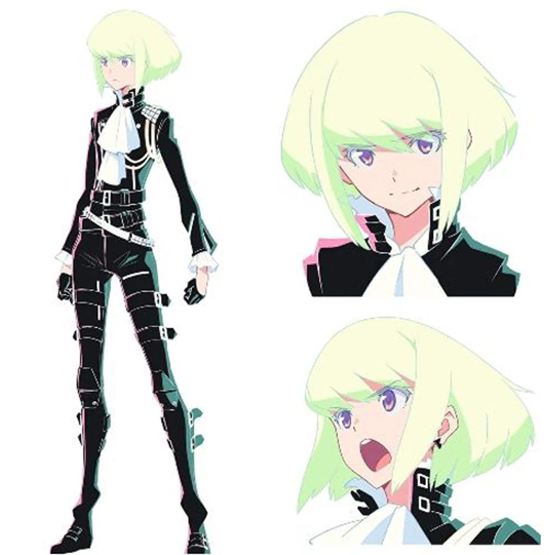 PROMARE LIO FOTIA Yellow Green Cosplay Wig