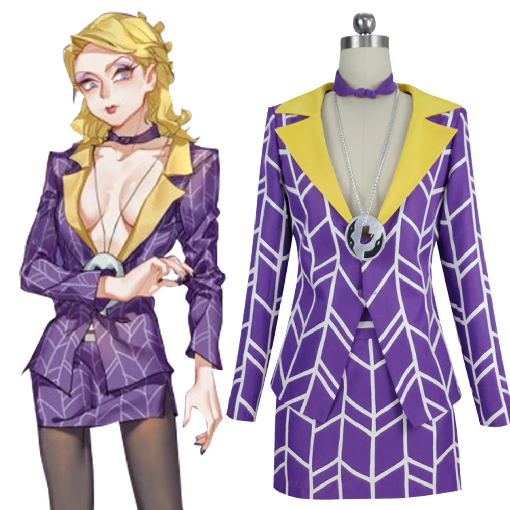 Jojo'S Bizarre Adventure: Golden Wind Prosciutto Transgender Female Cosplay Costume