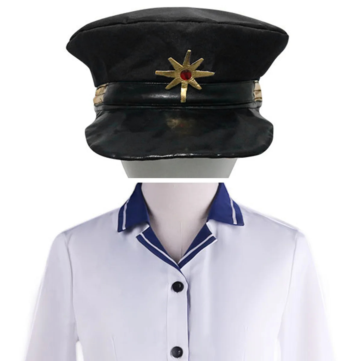 86 EIGHTY-SIX Vladilena Milize Lena Black Suit(Include Hat) Cosplay Costume
