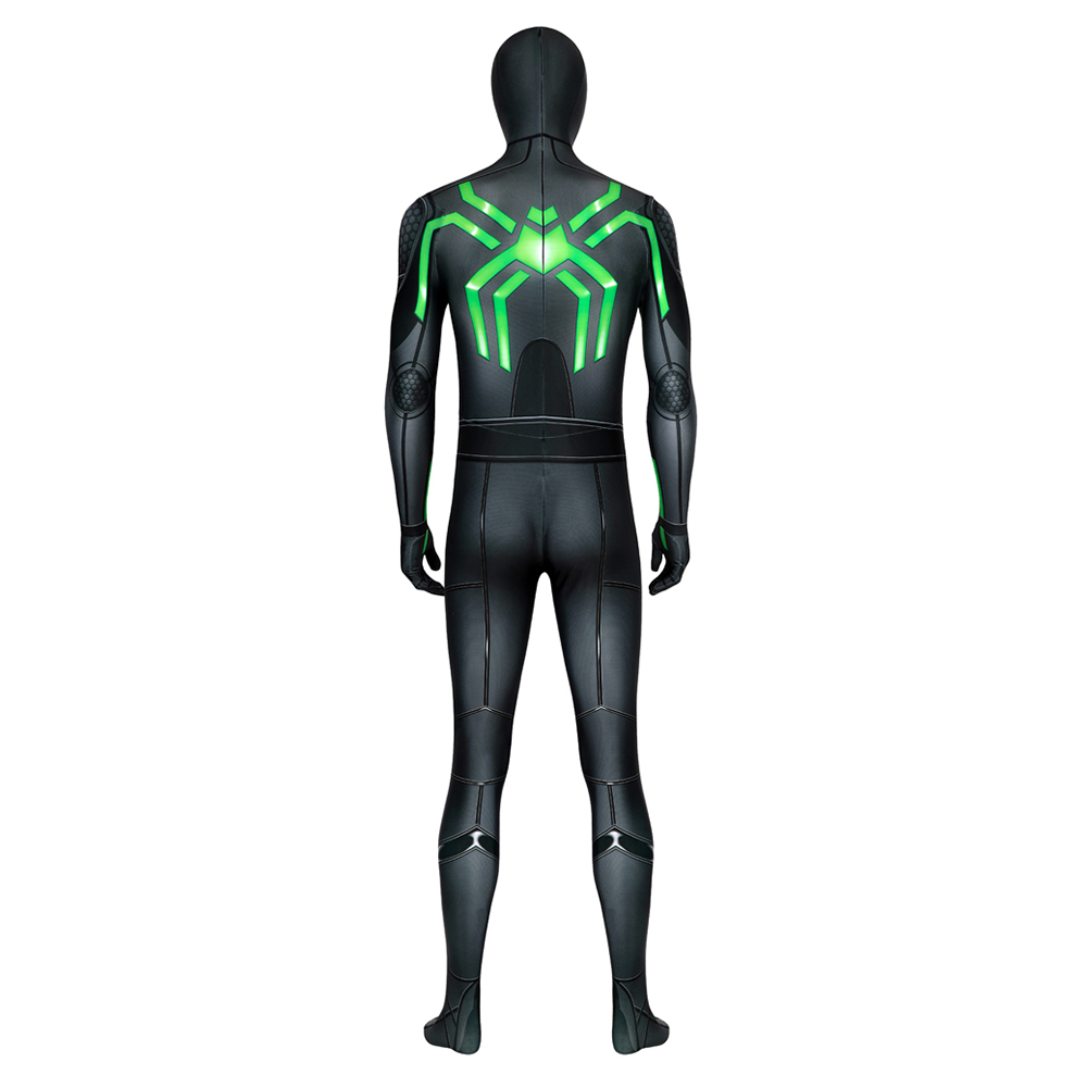 Marvel Movie spider man PS4 Stealth Big Time suit .Cosplay Costume J19053CA 