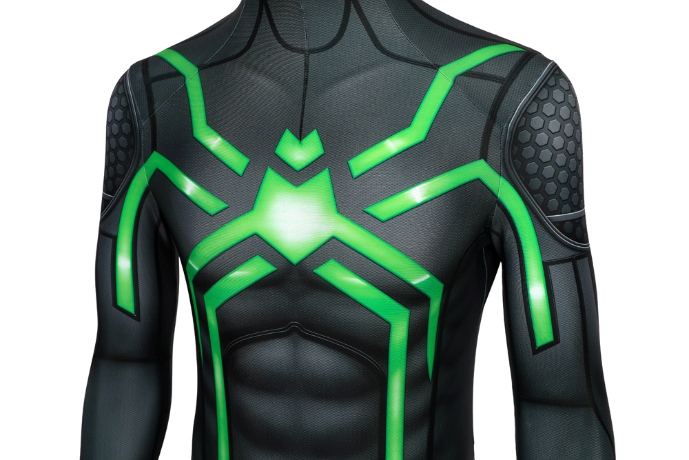 Marvel Movie spider man PS4 Stealth Big Time suit .Cosplay Costume J19053CA 