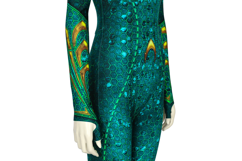 DC Movie  Mera Cosplay Suit Aquaman Mera Spandex Printed Cosplay Costumes J19010EA