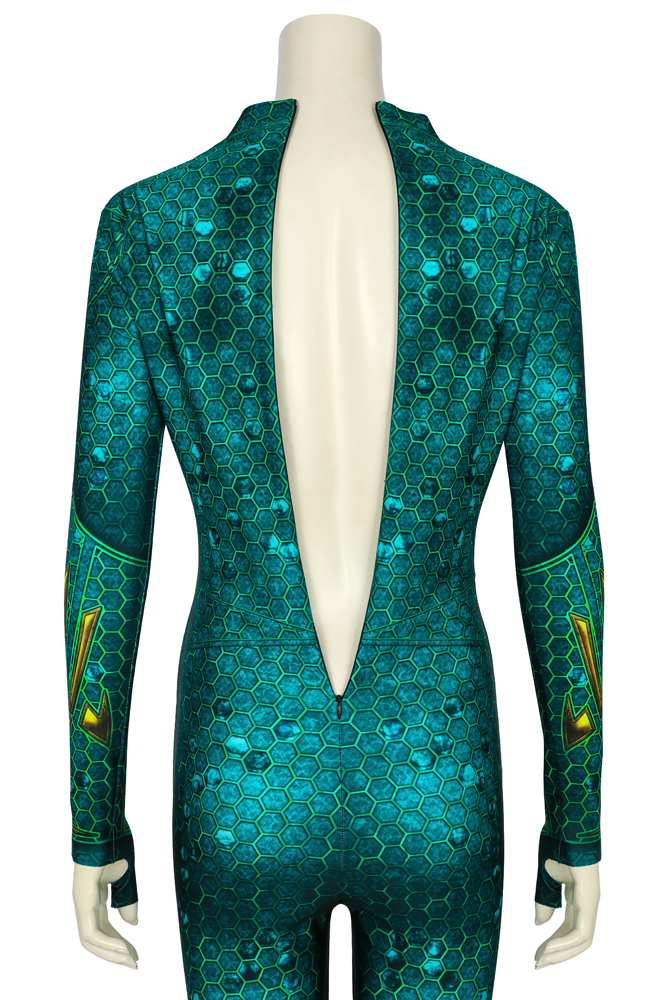 DC Movie  Mera Cosplay Suit Aquaman Mera Spandex Printed Cosplay Costumes J19010EA