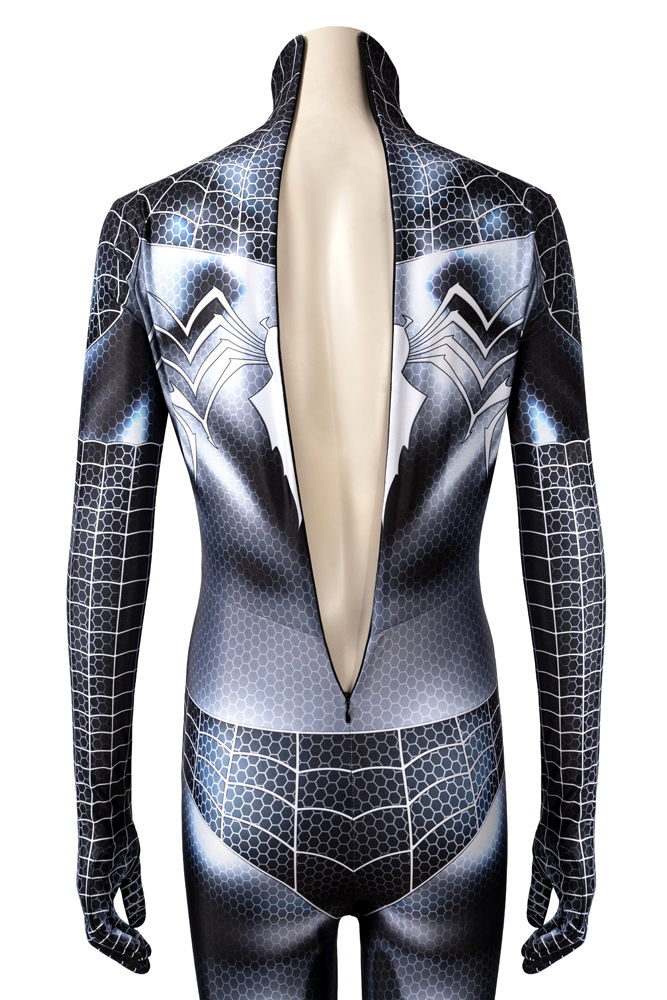 Movie Spiderman Cosplay black cat Woman Zentai Suit Spandex Bodysuit Superhero Zentai Costume J19081EA