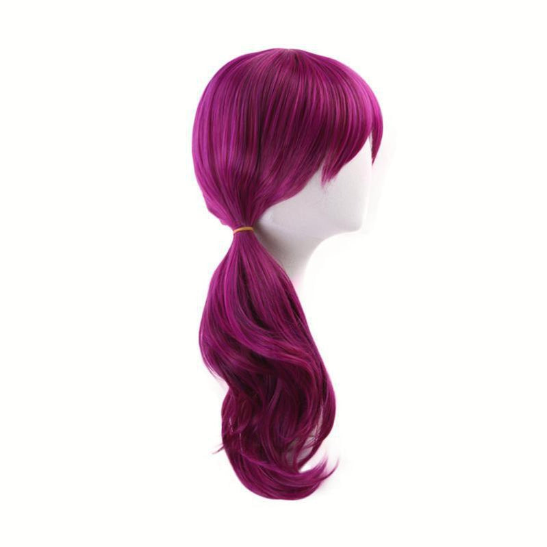 OL KDA Evelynn Long Braid Hot Pink Cosplay Wigs Women Heat Reddish Violet Hair Wigs