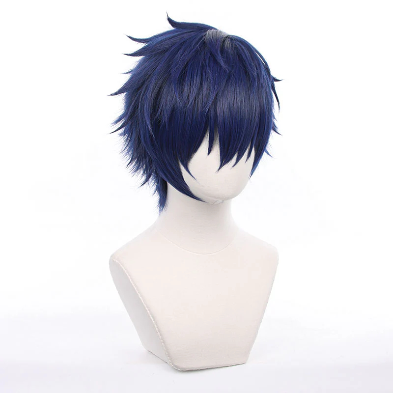 Anime Ensemble Stars! Eden Eve Jun Sazanami Blue Cosplay Wigs