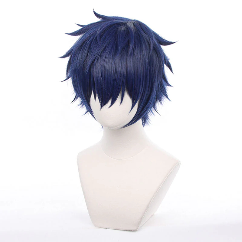 Anime Ensemble Stars! Eden Eve Jun Sazanami Blue Cosplay Wigs