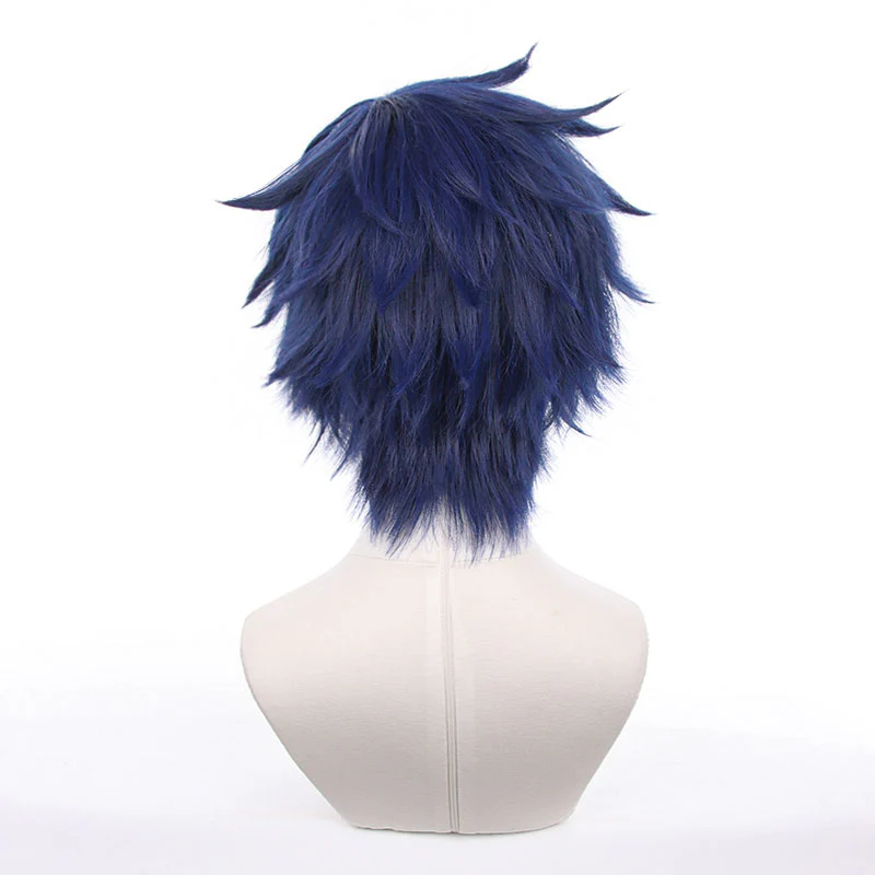 Anime Ensemble Stars! Eden Eve Jun Sazanami Blue Cosplay Wigs