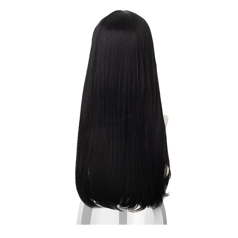 Anime Inuyasha Kikyo Long Straight Black Cosplay Wigs