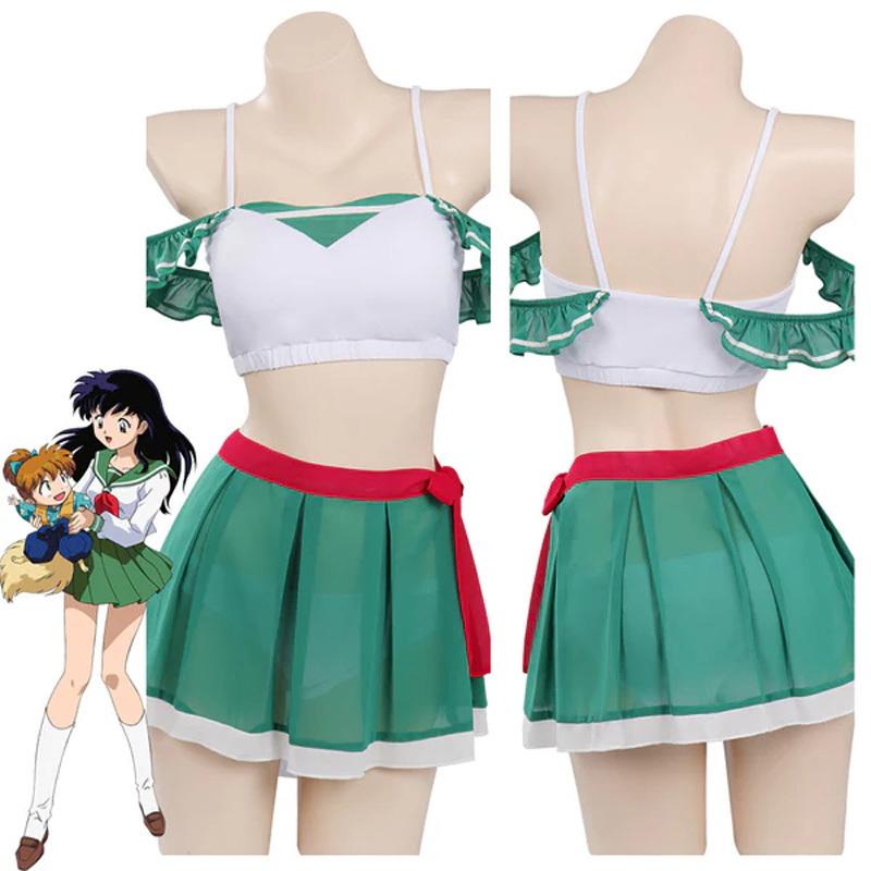 Inuyasha Kagome Higurashi Cosplay Swimsuit Costume