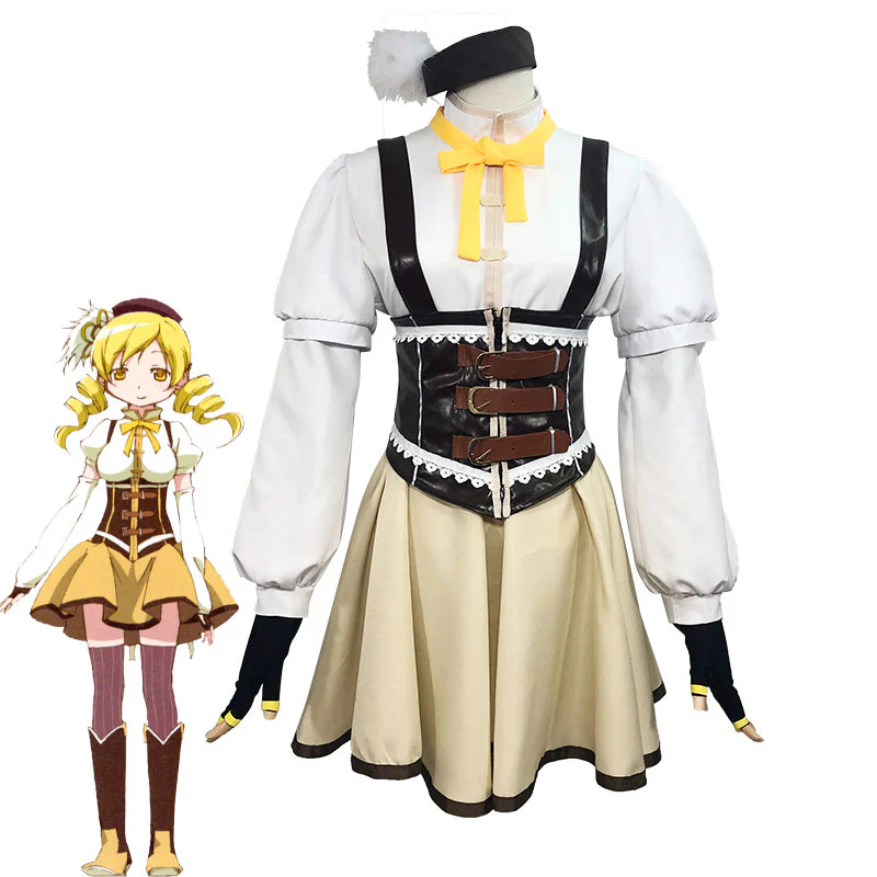 Anime Puella Magi Madoka Magica Mami Tomoe Cosplay Costumes