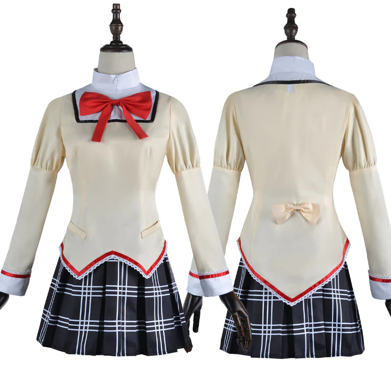Puella Magi Madoka Magica: Walpurgisnacht Rising Madoka Kaname Uniform Cosplay Costume