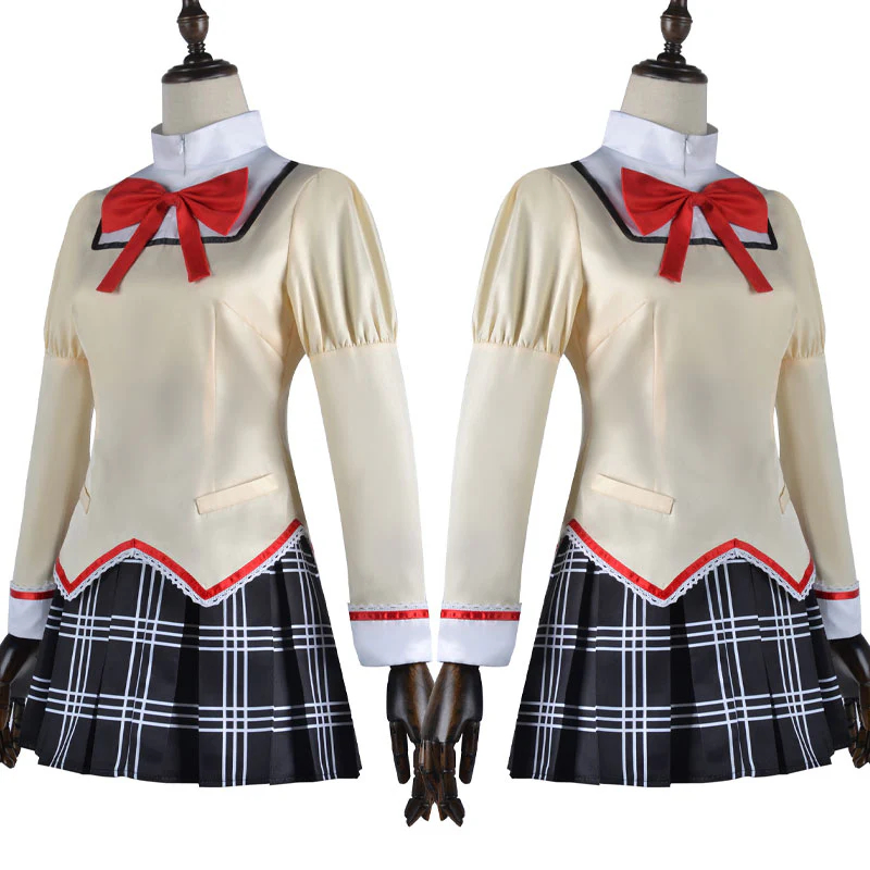 Puella Magi Madoka Magica: Walpurgisnacht Rising Madoka Kaname Uniform Cosplay Costume