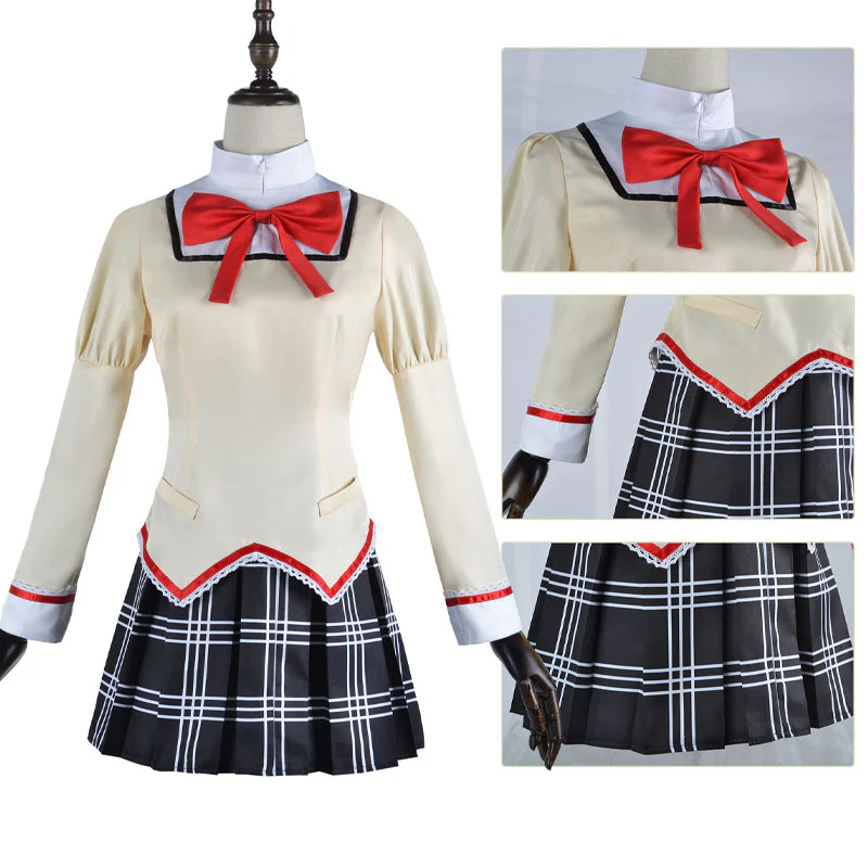 Puella Magi Madoka Magica: Walpurgisnacht Rising Madoka Kaname Uniform Cosplay Costume