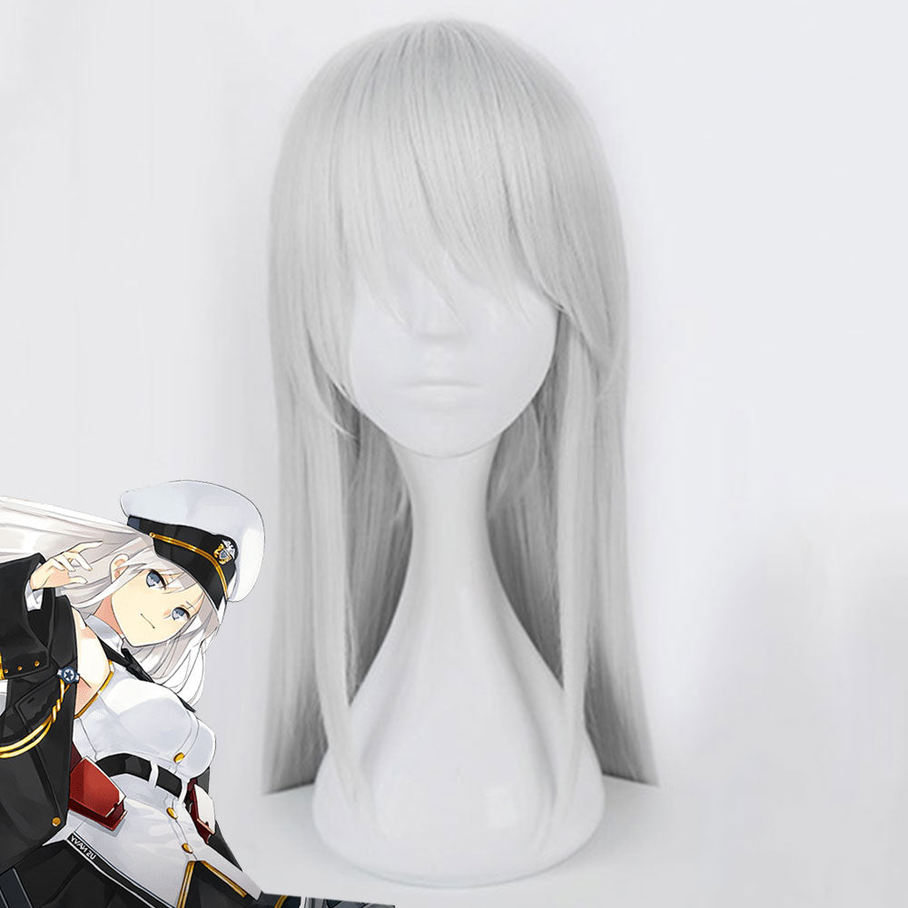 Azur Lane Enterprise Silver Cosplay Wig