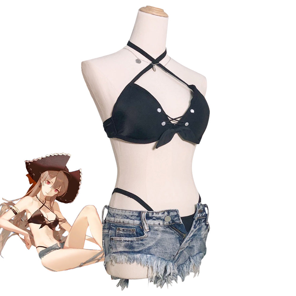 Azur Lane MNF Jean Bart Swimsuit Cosplay Costume