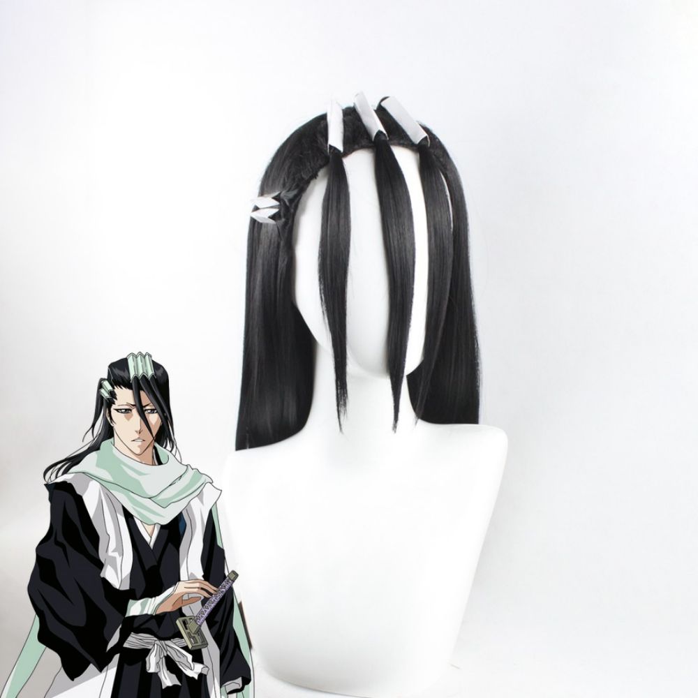 BLEACH Byakuya Kuchiki Black Cosplay Wig