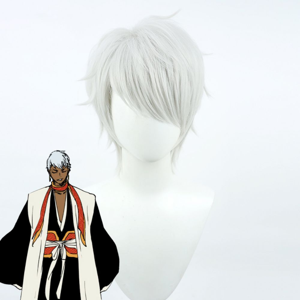 BLEACH TYBW OG GOTEI-13 Shihouin Chika Silver Cosplay Wig