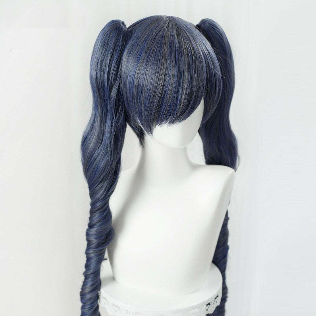 Black Butler Ciel Phantomhive Lolita Long Wig Grey Blue Cosplay Wig