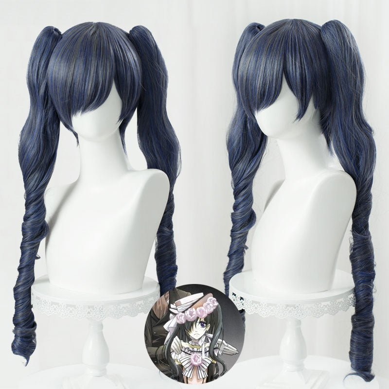 Black Butler Ciel Phantomhive Lolita Long Wig Grey Blue Cosplay Wig