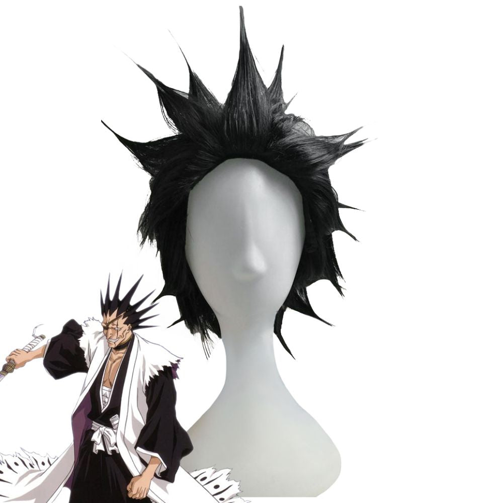 Bleach Kenpachi Zaraki Black Cosplay Wig