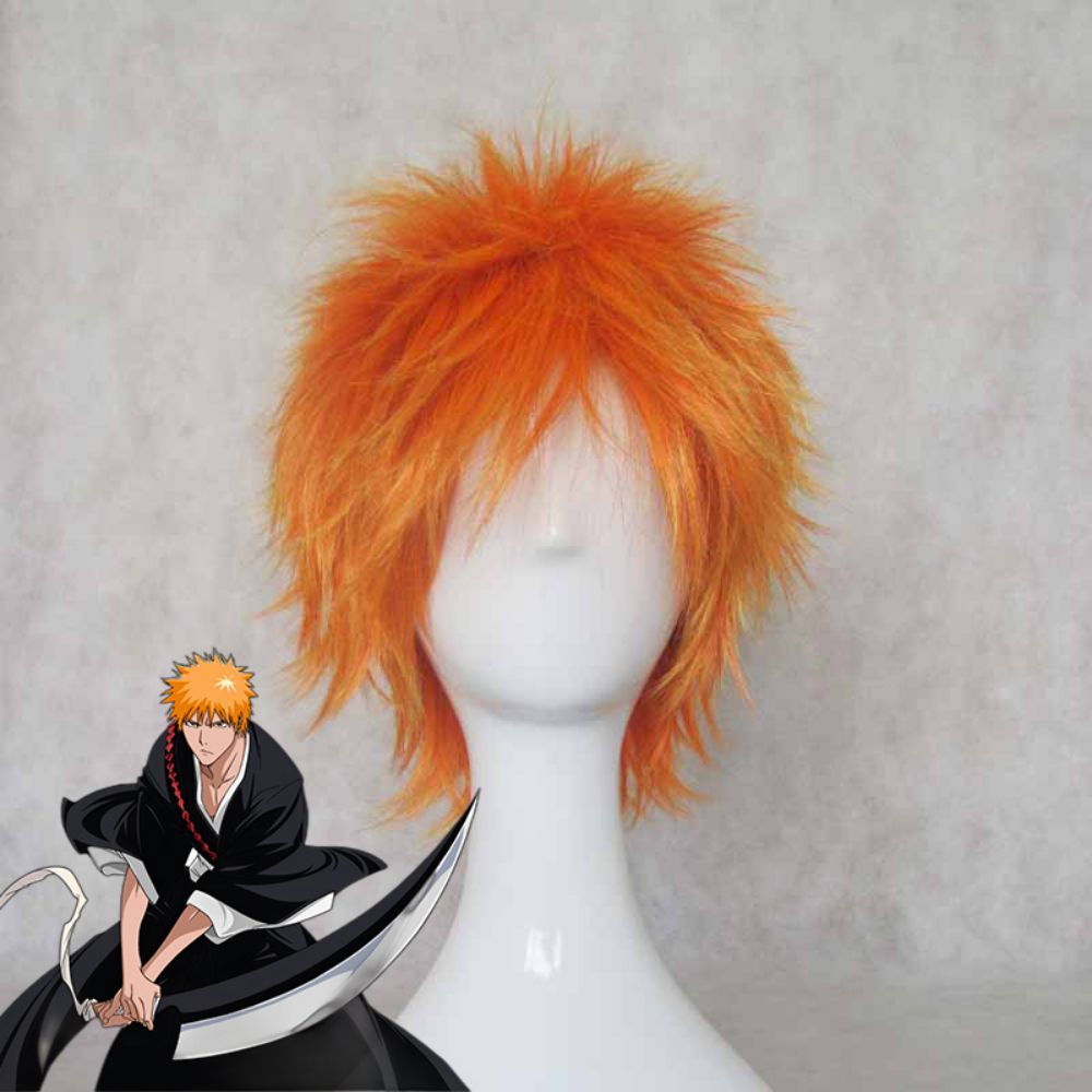 Bleach Kurosaki ichigo Orange Cosplay Wig