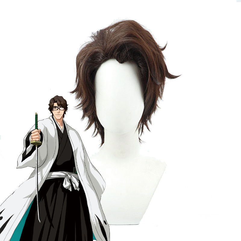 Bleach Sousuke Aizen Brown Cosplay Wigs