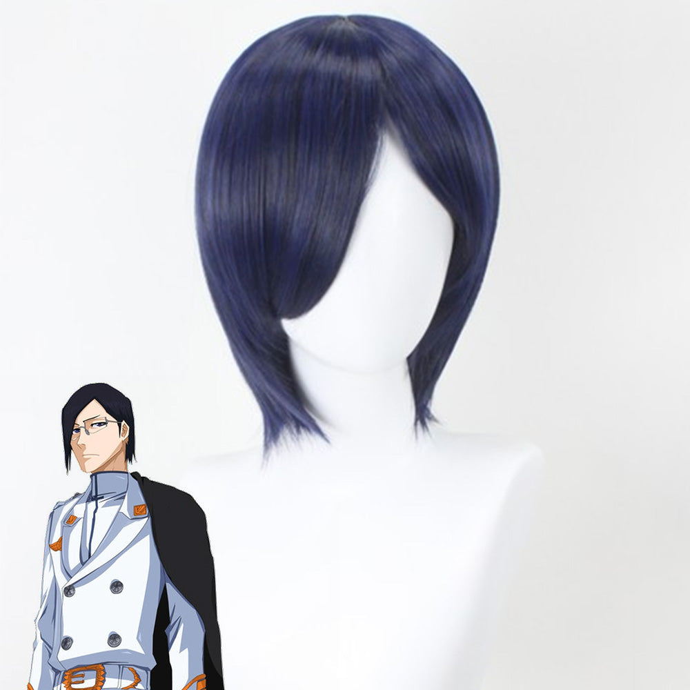Bleach: Thousand Year Blood War Arc Ishida Uryuu Black Blue Cosplay Wig