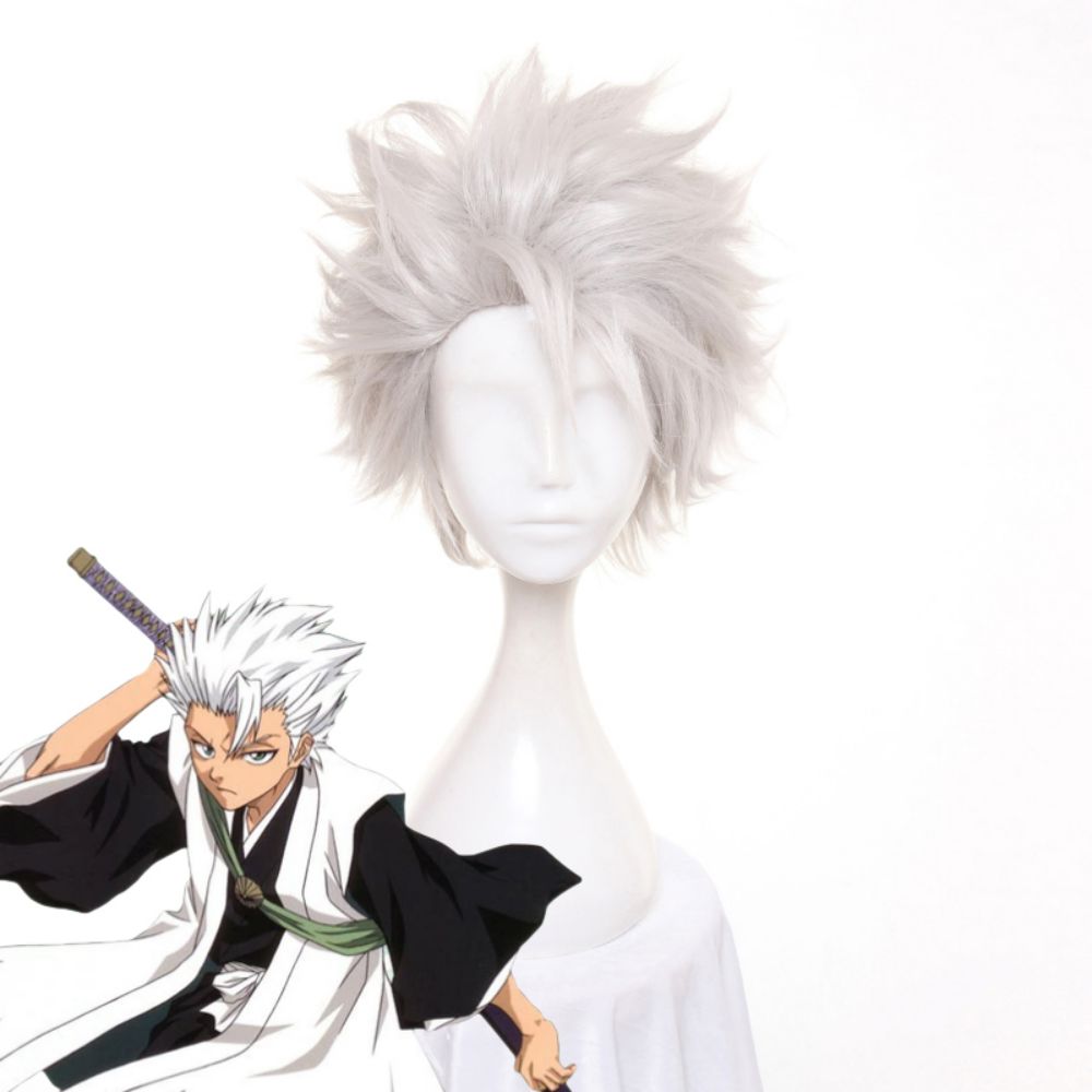Bleach Toushirou Tōshirō Hitsugaya Silver Cosplay Wig