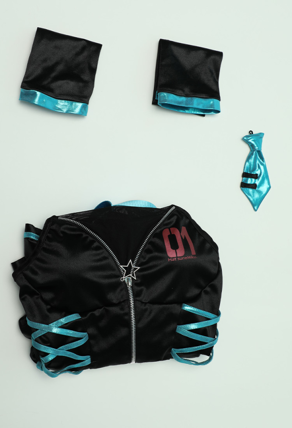 Hatsune Miku Black Swimsuit Swimwear Cosplay Costume wig