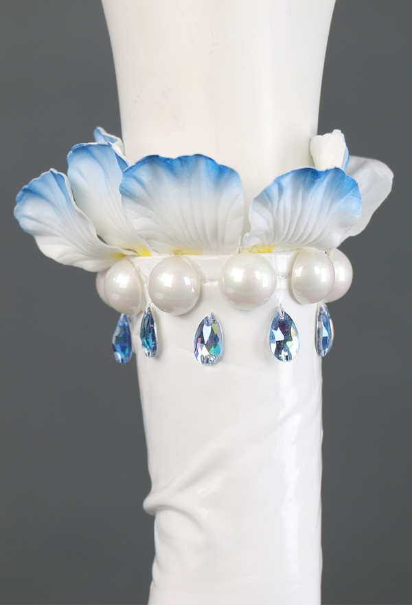 Anime Hatsune Miku Flower Fairy Cosplay Costume Cute Girl White Bunnies Jumpsuit  Carnival Party Dress