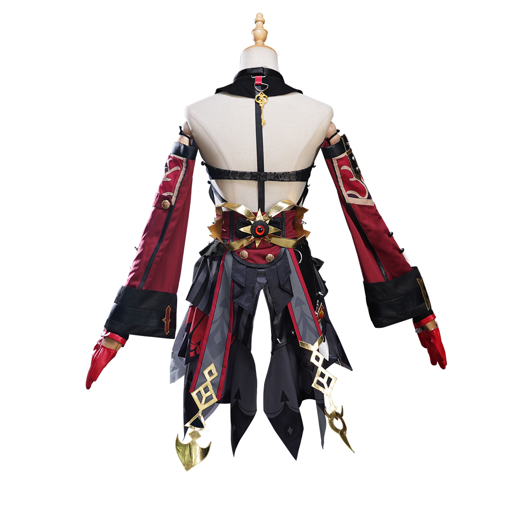 Genshin Impact 19,5 Goth Girl Cosplay Costume Demon M Cosplay Dress parrucca uniforme cappello Andersdotter Loli Halloween Party Women