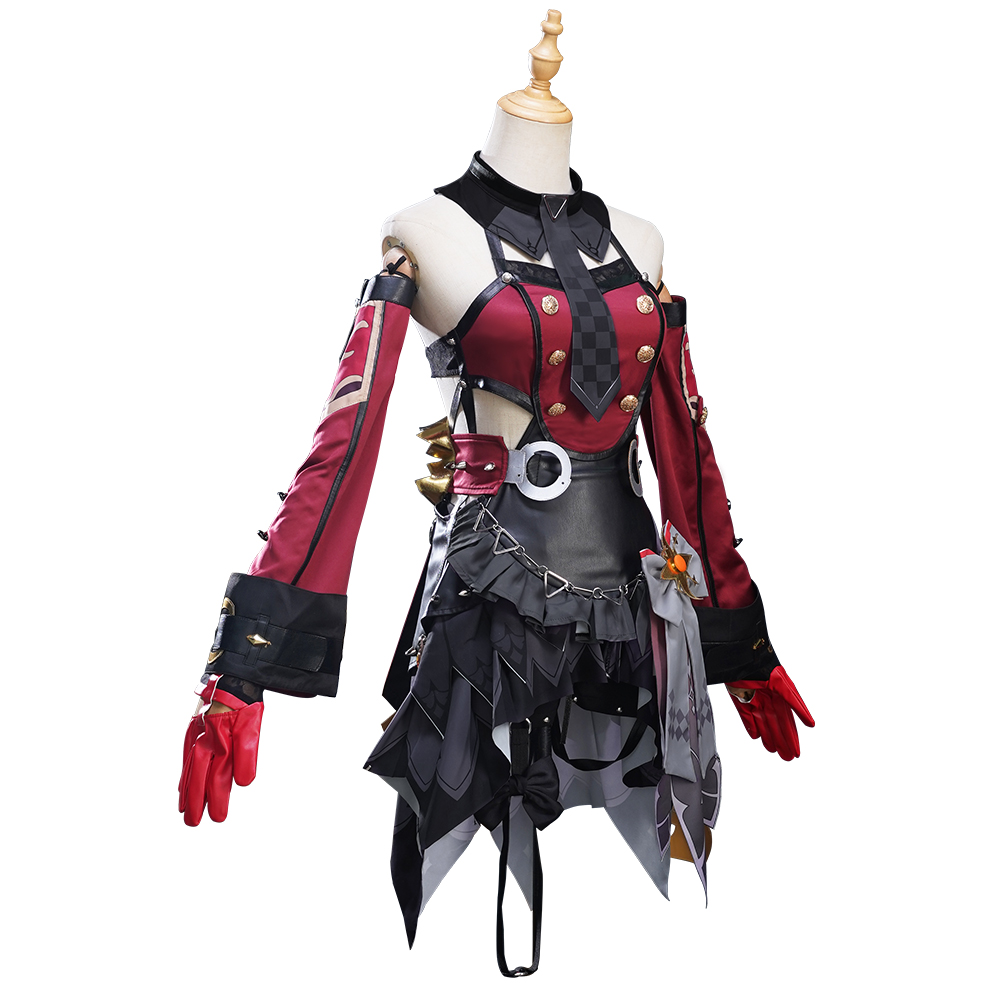 Genshin Impact 19,5 Goth Girl Cosplay Costume Demon M Cosplay Dress parrucca uniforme cappello Andersdotter Loli Halloween Party Women