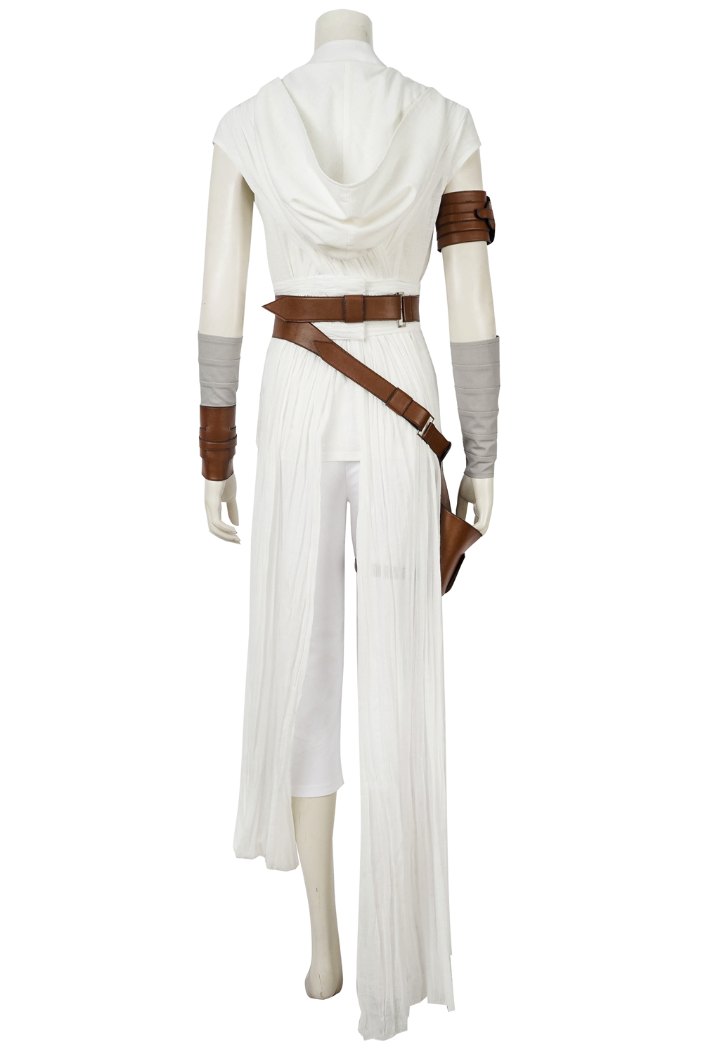 Movie Star Wars The Rise of Skywalker Cosplay Rey Costume Outfit Full Set Halloween