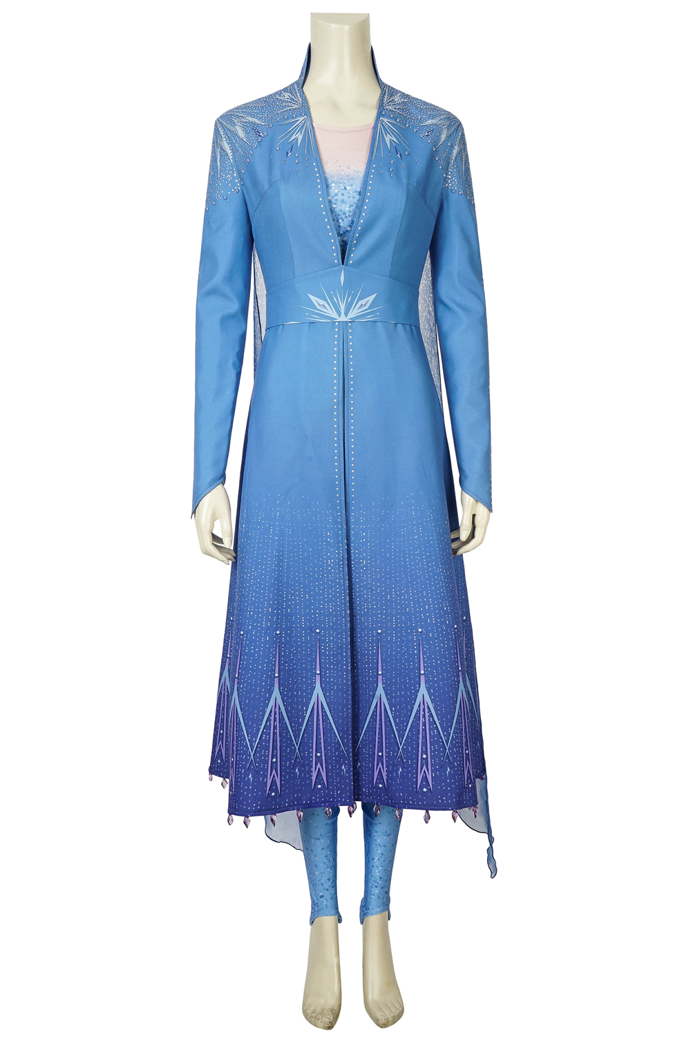 Frozen Elsa coat and boots Elsa Queen Womens Costume Cosplay Movie 4387