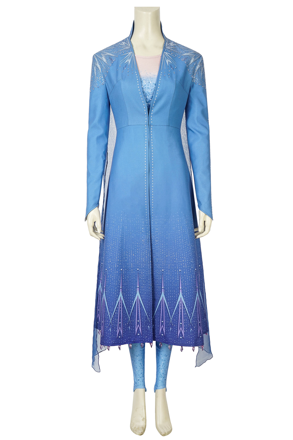 Frozen Elsa coat and boots Elsa Queen Womens Costume Cosplay Movie 4387