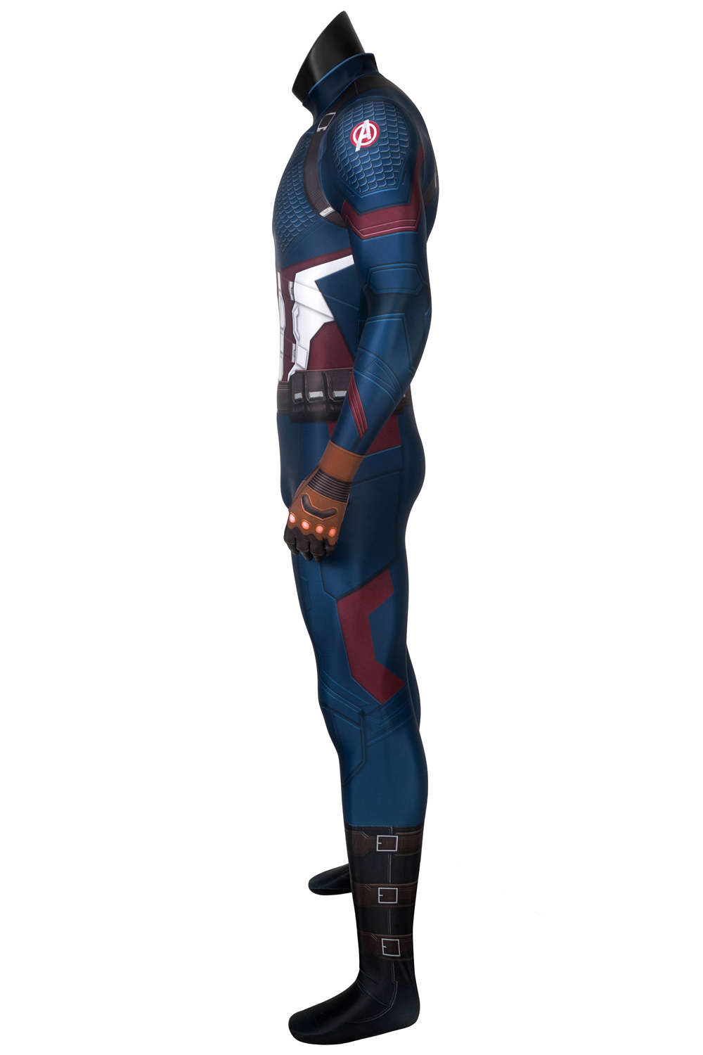 Marvel Movie Avengers: Endgame Steven Rogers Captain America Cosplay Costume For Man J4432