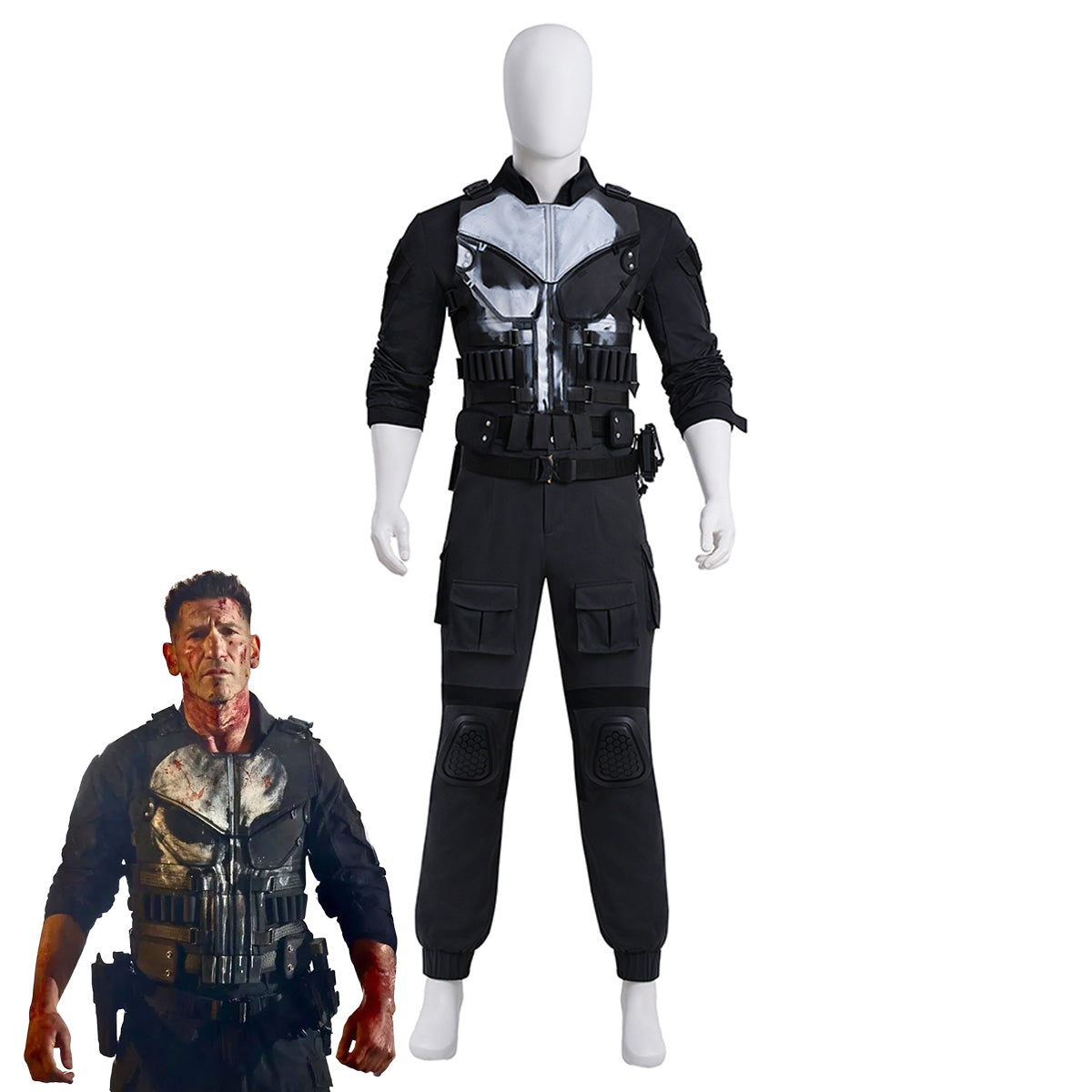 Daredevil: Born Again Daredevil Frank Castle The Punisher Cosplay Costume